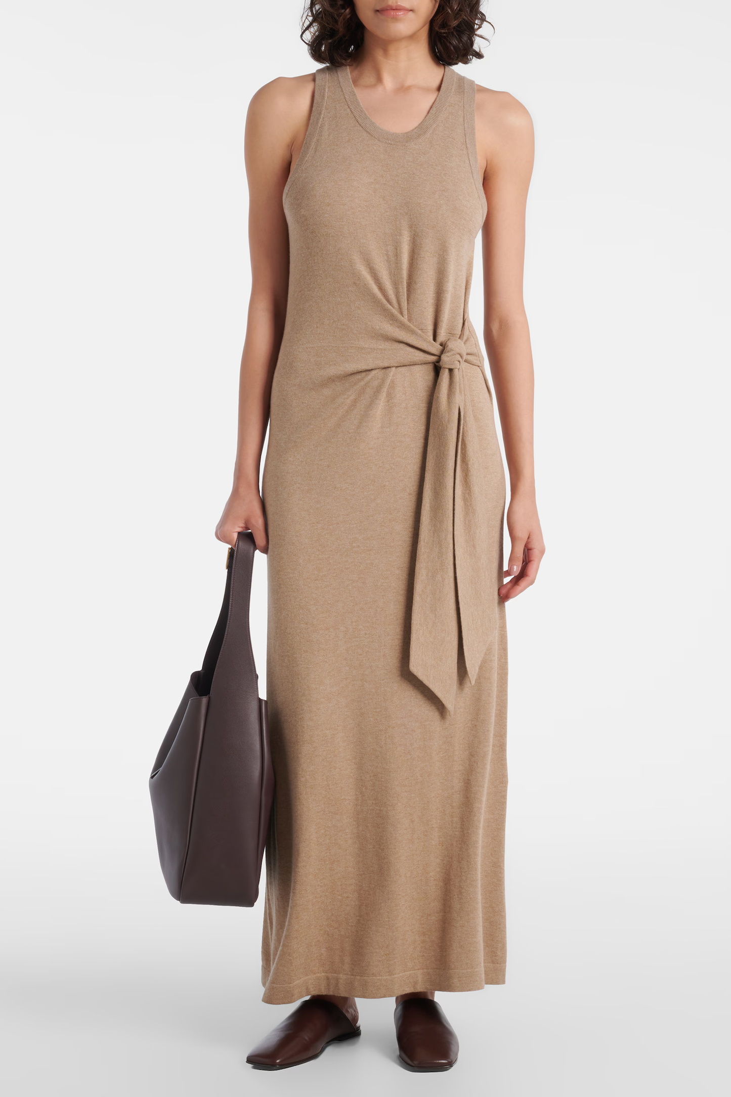 Angeline Cotton And Cashmere Maxi Dress
