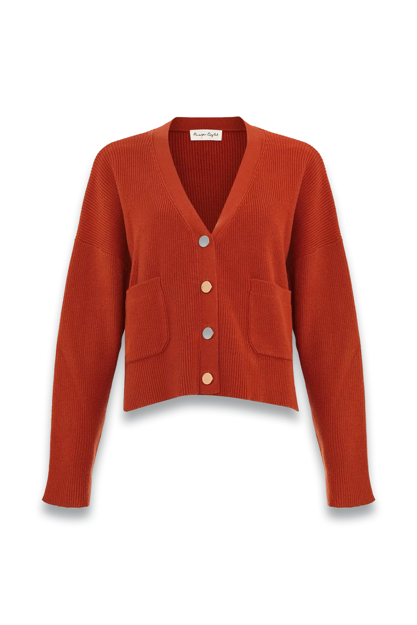 Anna Button Ribbed Cardigan