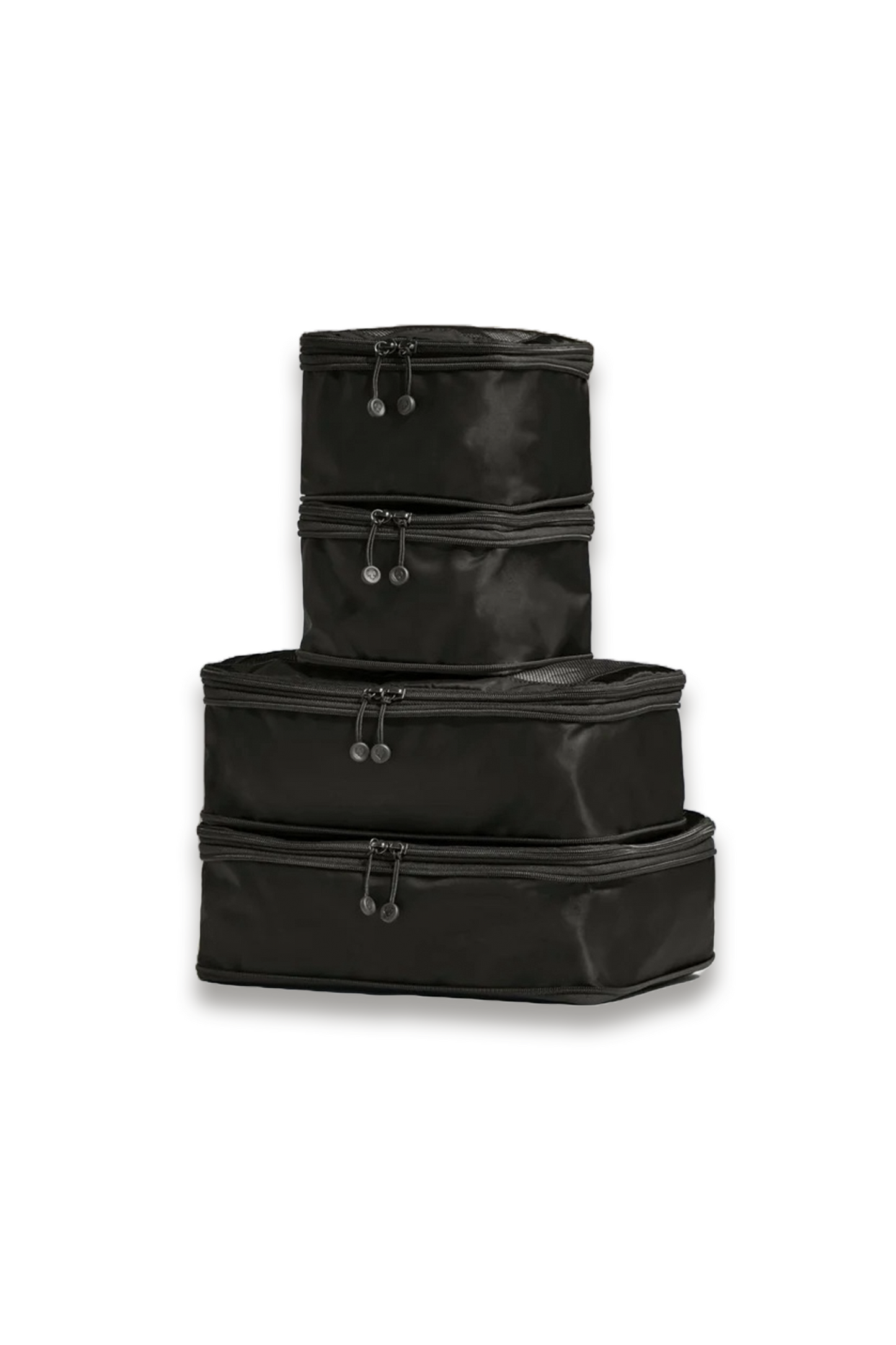 Packing Cubes In Black - Set of 4