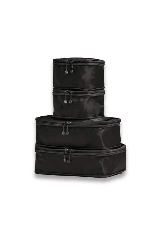 Packing Cubes In Black - Set of 4