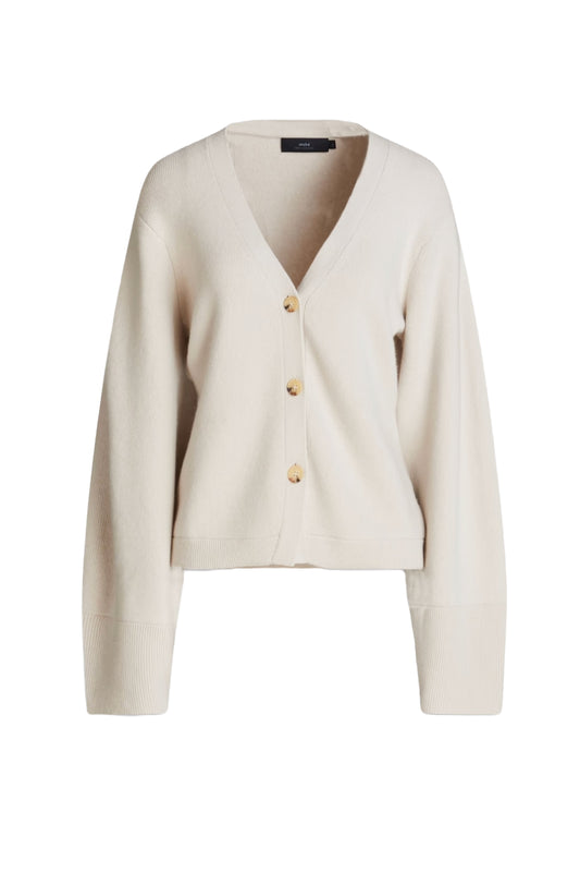 Sage Organic-Cashmere Cardigan
