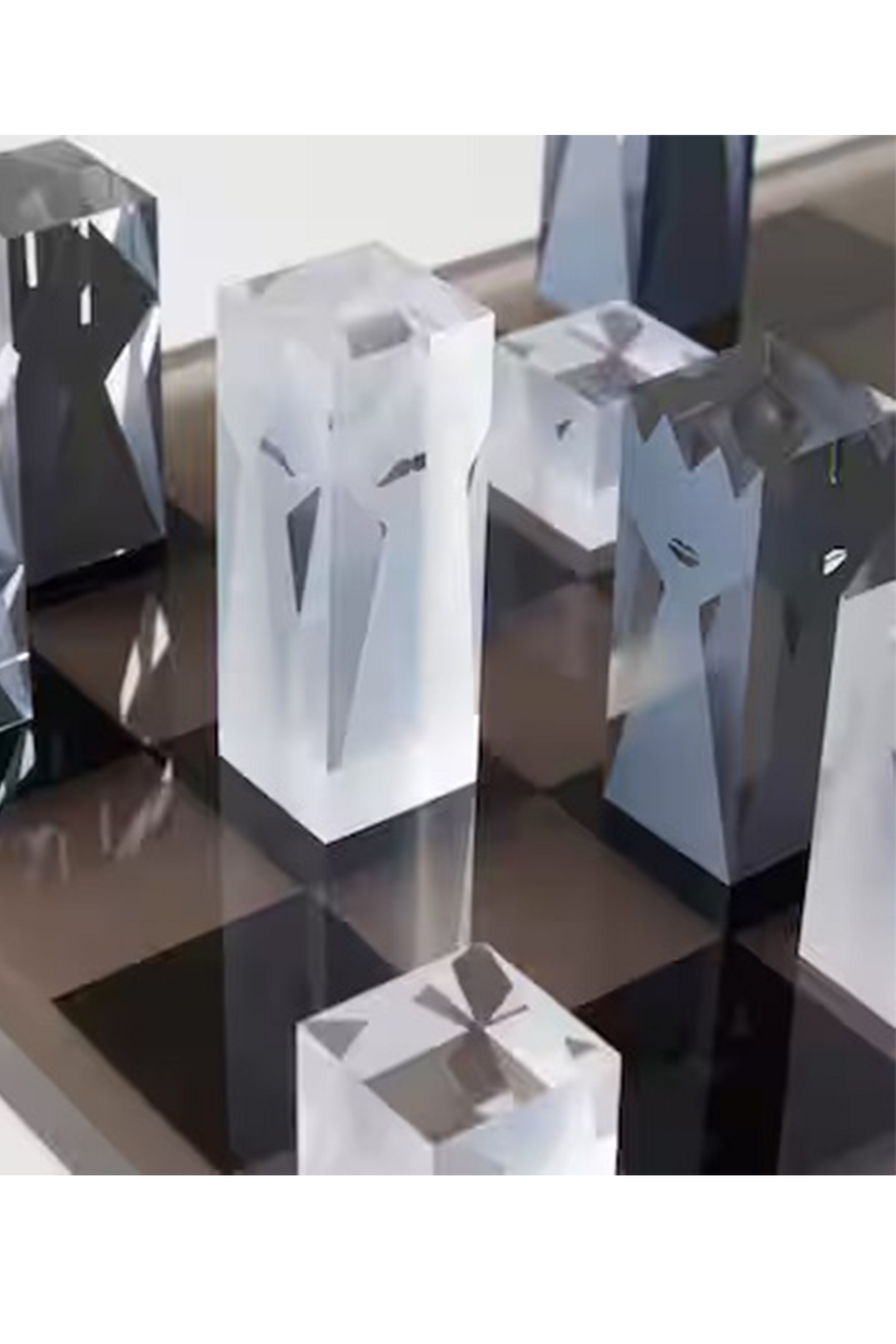 Jonathan Adler Acrylic Chess Set