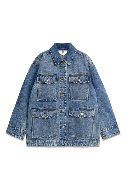 Denim Jacket, Washed Blue