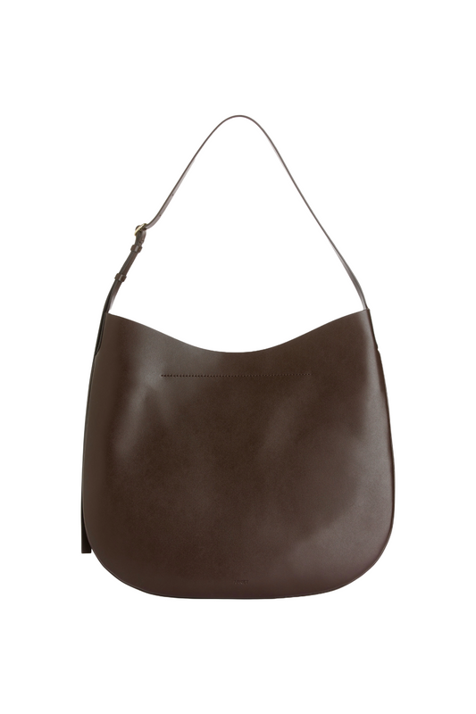 Dark Brown Crescent Shoulder Bag