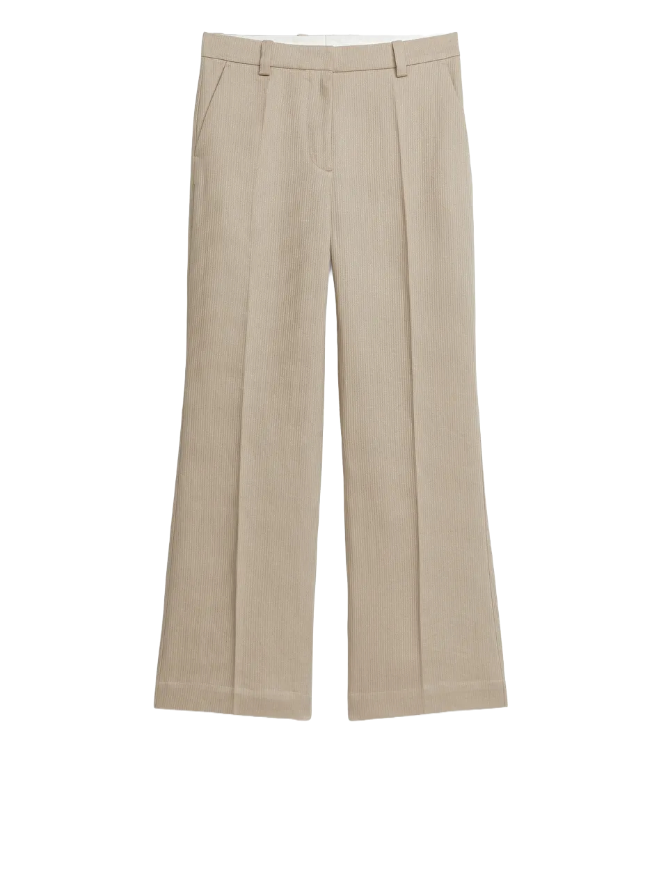 Textured Linen Trousers