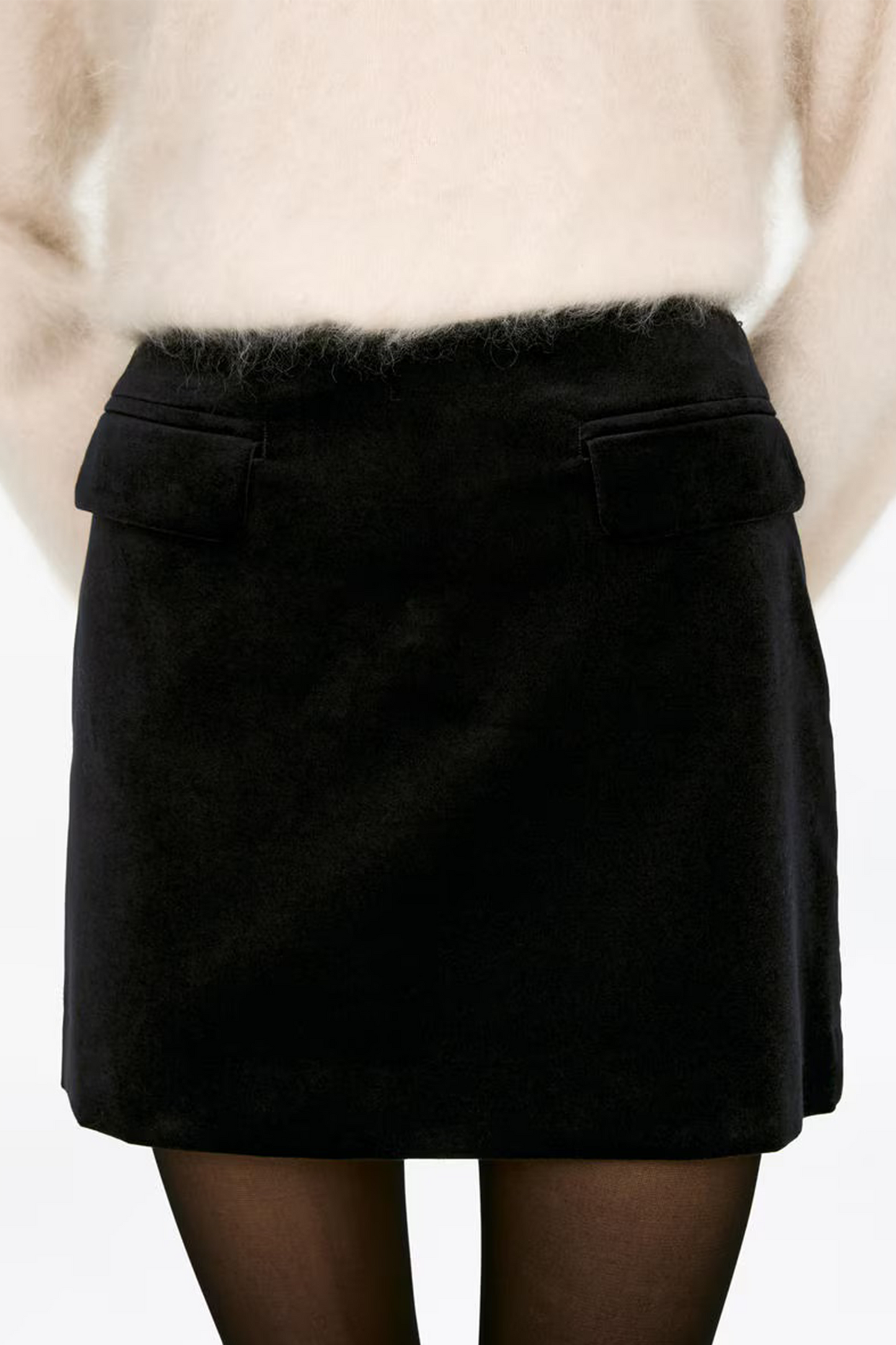 Velvet Mini Skirt