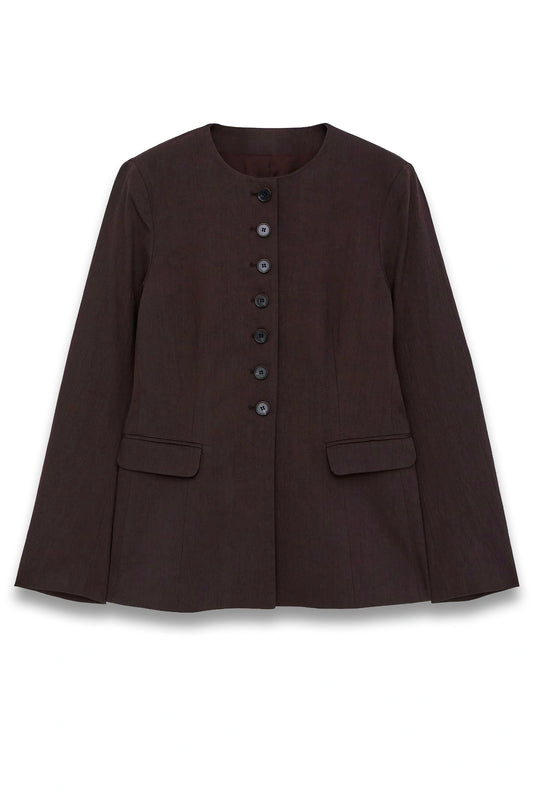 Linen-blend Blazer