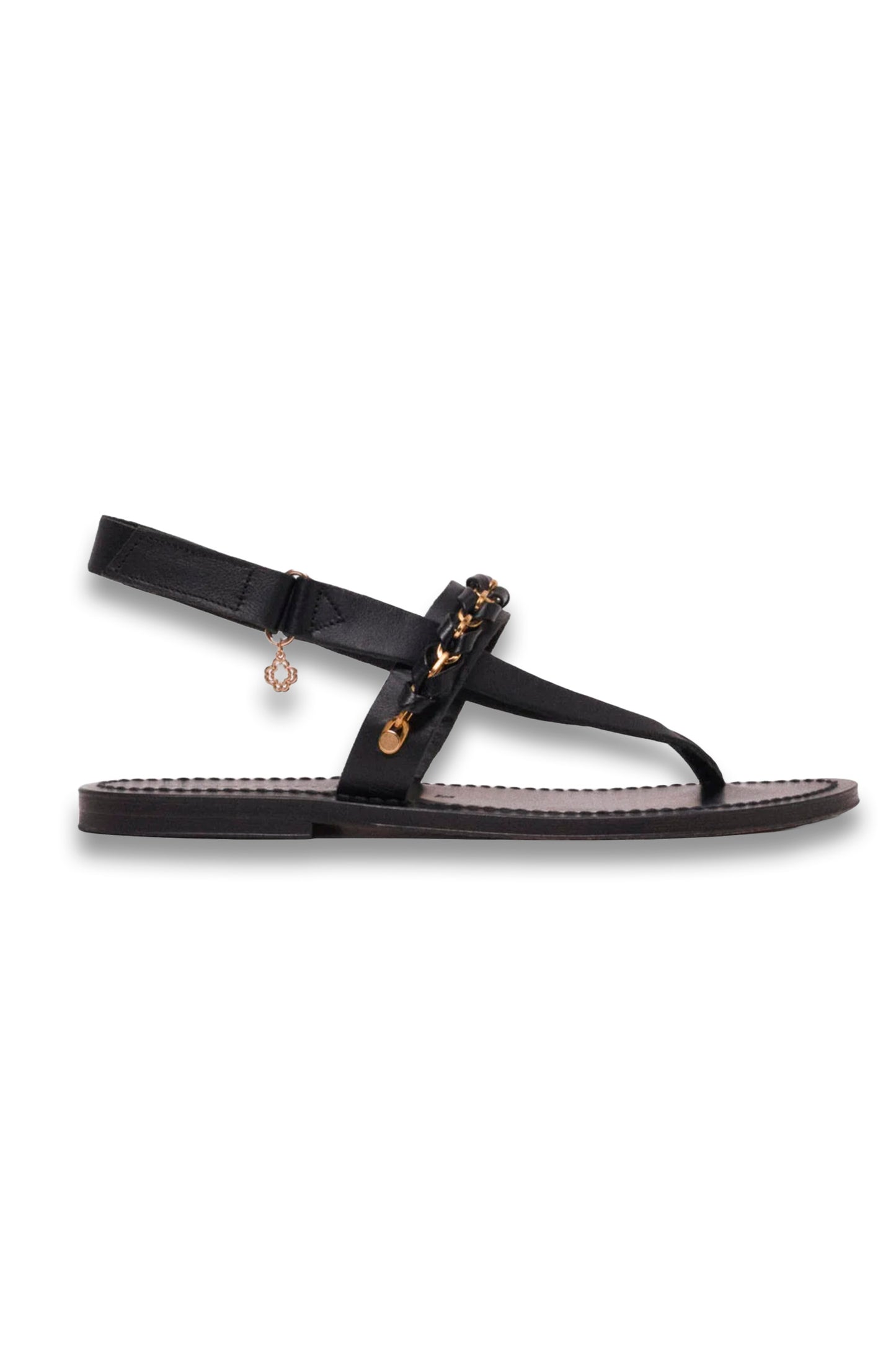 K.Jacques flat leather sandals