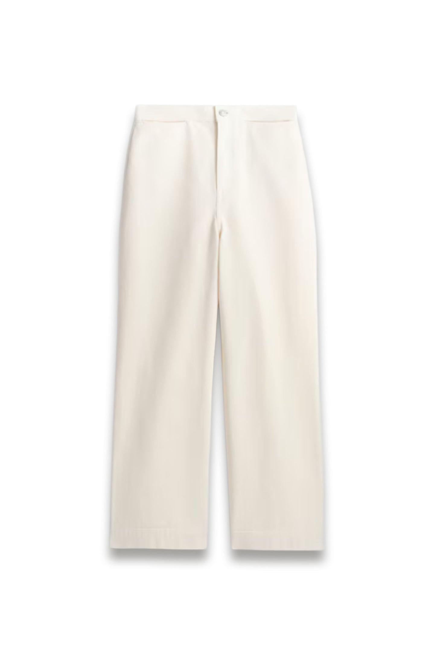 Cropped Wide-Leg Denim Trousers