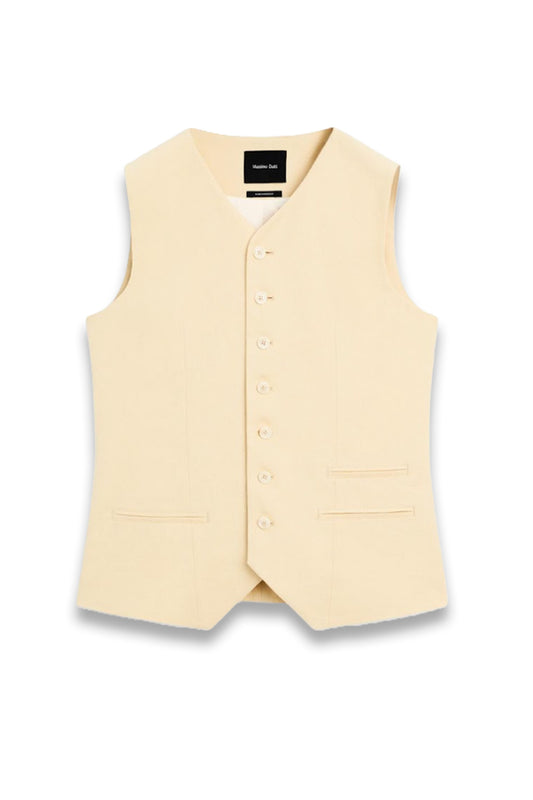 Linen Blend Suit Waistcoat