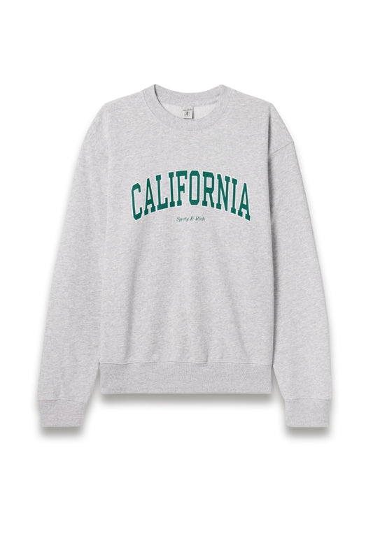Printed cotton-blend jersey sweatshirt