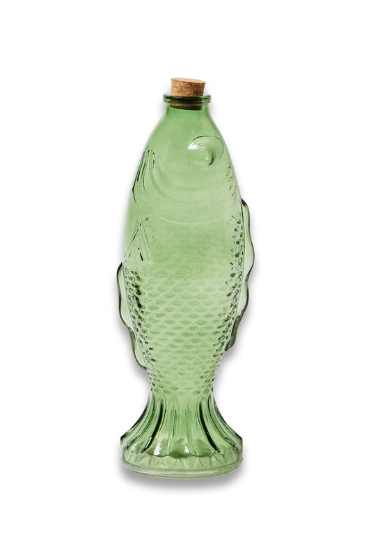 Fish Green Glass Carafe