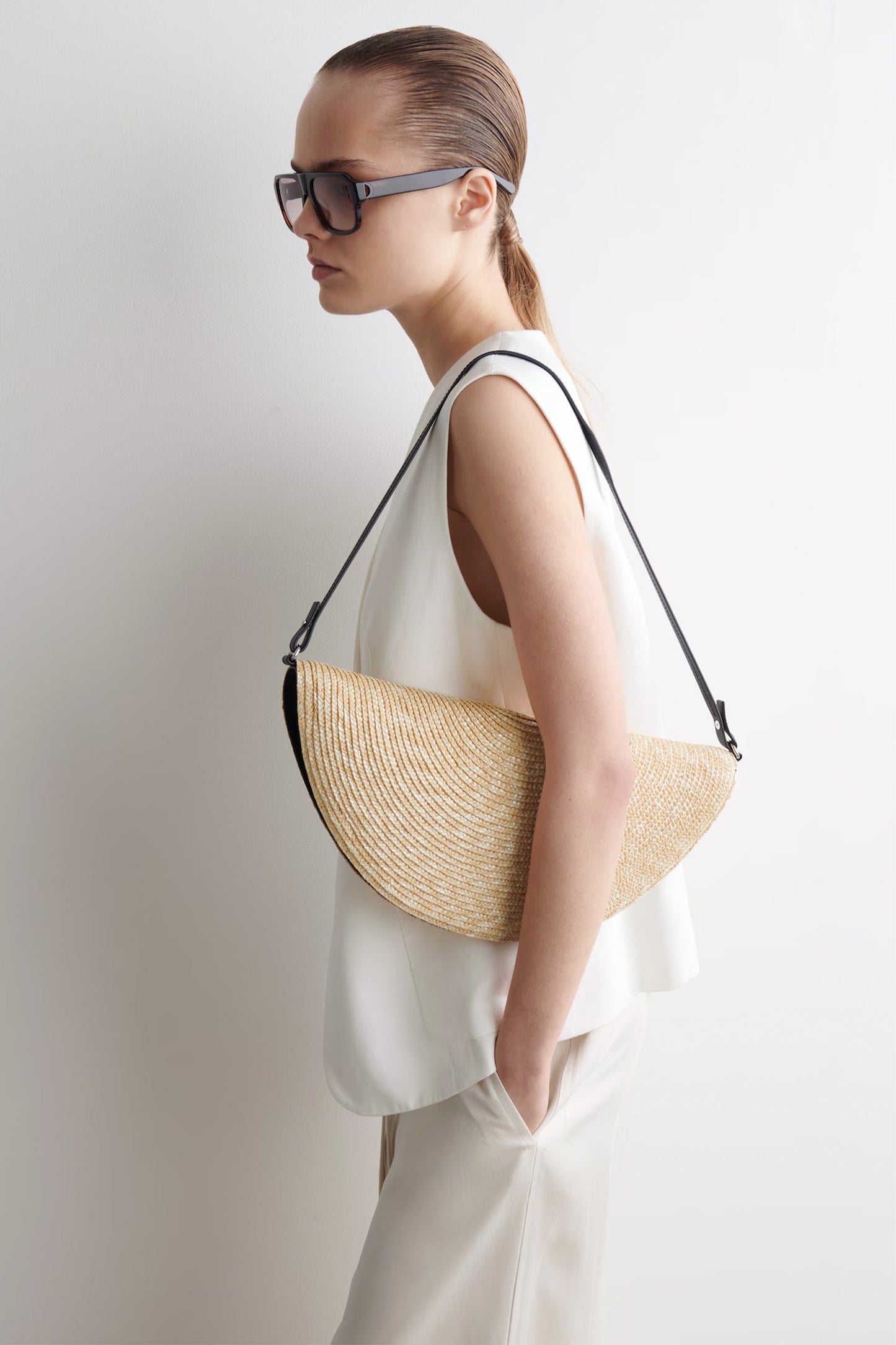 Soleil Clutch Bag - Straw