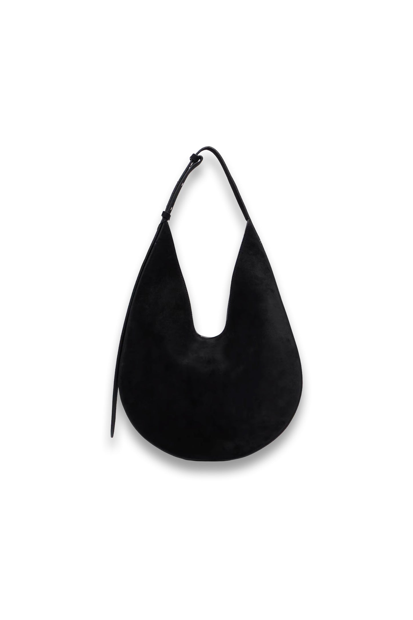 Medium suede shoulder bag