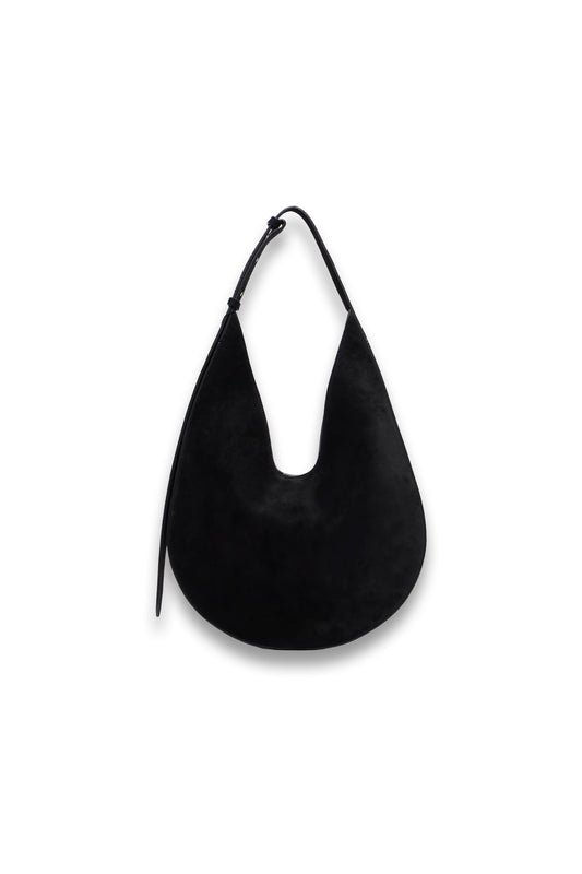 Medium suede shoulder bag