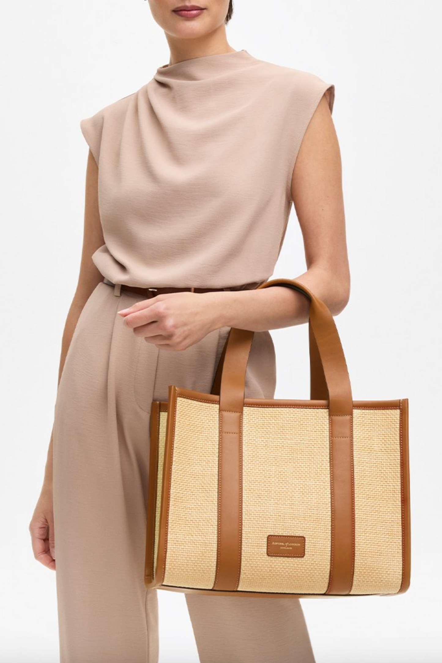 Natural Raffia & Smooth Tan