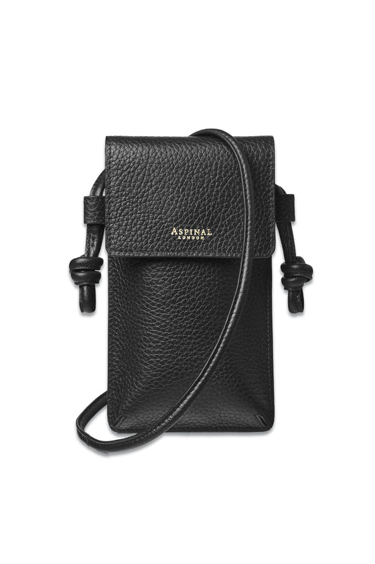 Ella Phone Pouch Black Pebble