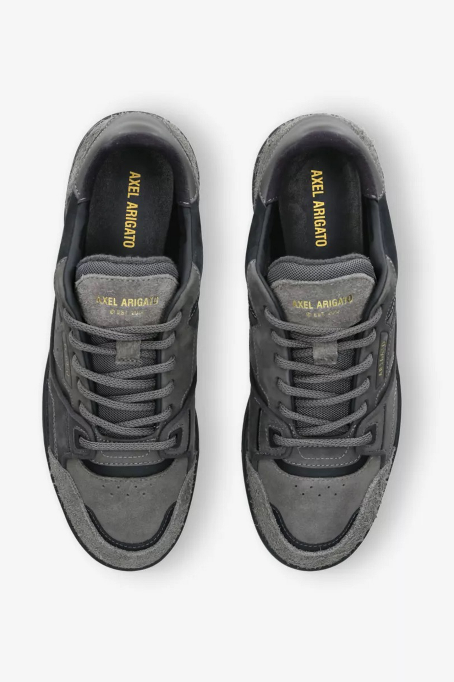 Clay Leather and Suede Trainers