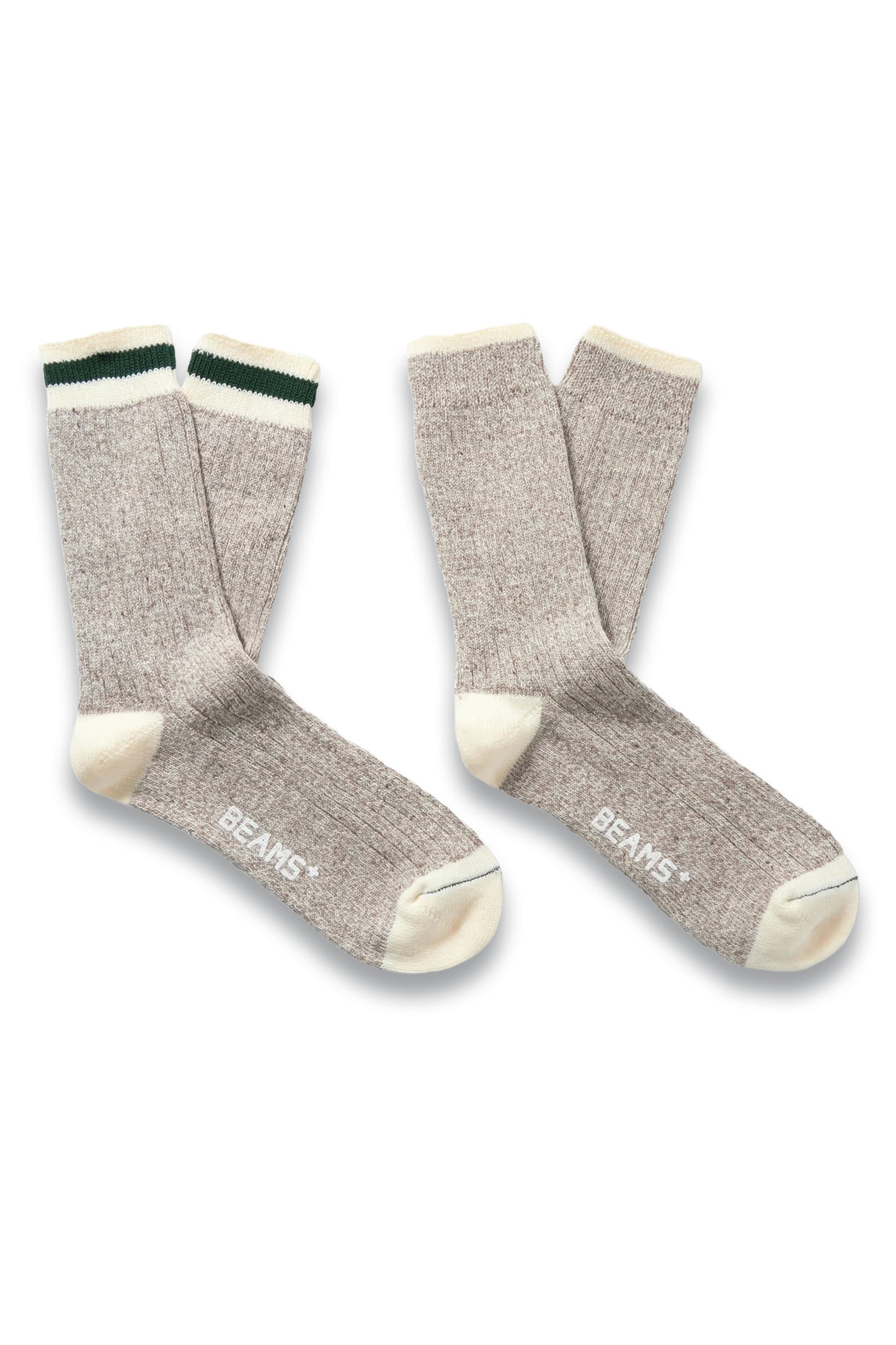 Rag Two-Pack Striped Ribbed-Knit Socks