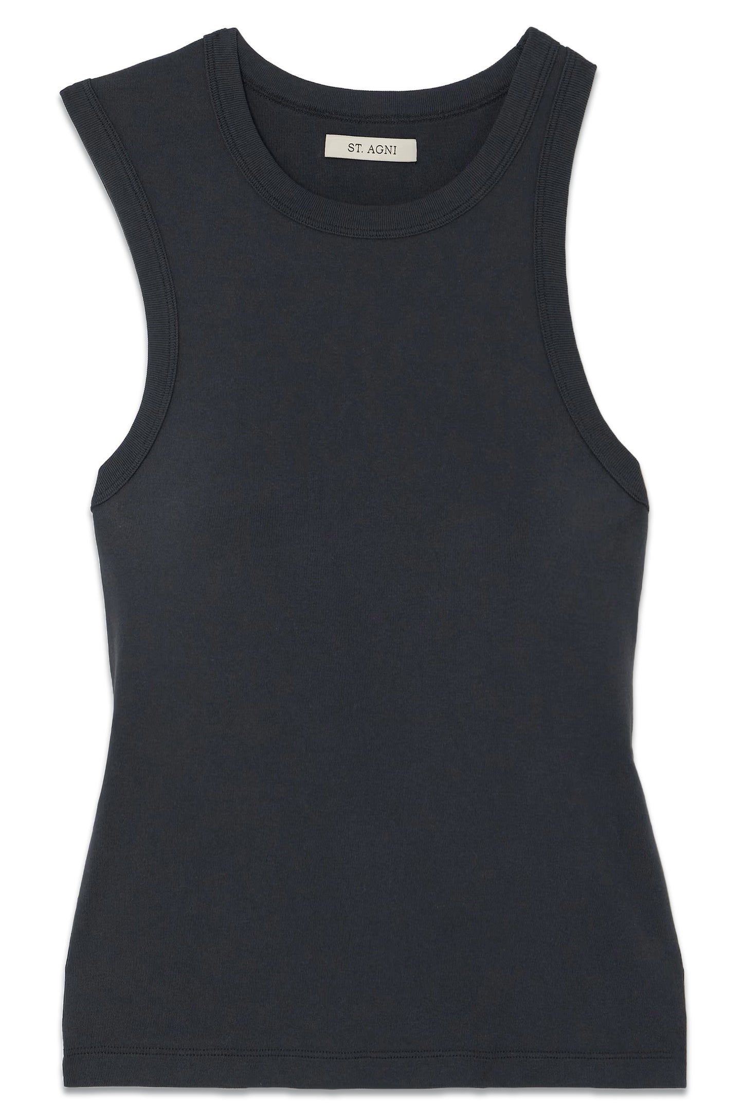 + NET SUSTAIN Asymmetric Organic Cotton-jersey Tank