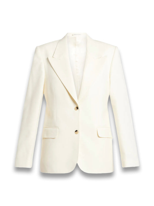 Single-Breasted Wool Blazer
