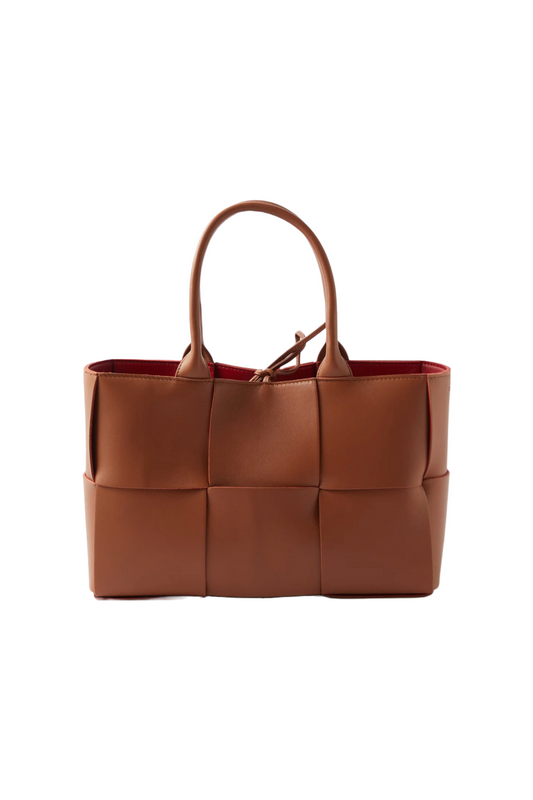 Arco Small Intrecciato-Leather Tote Bag