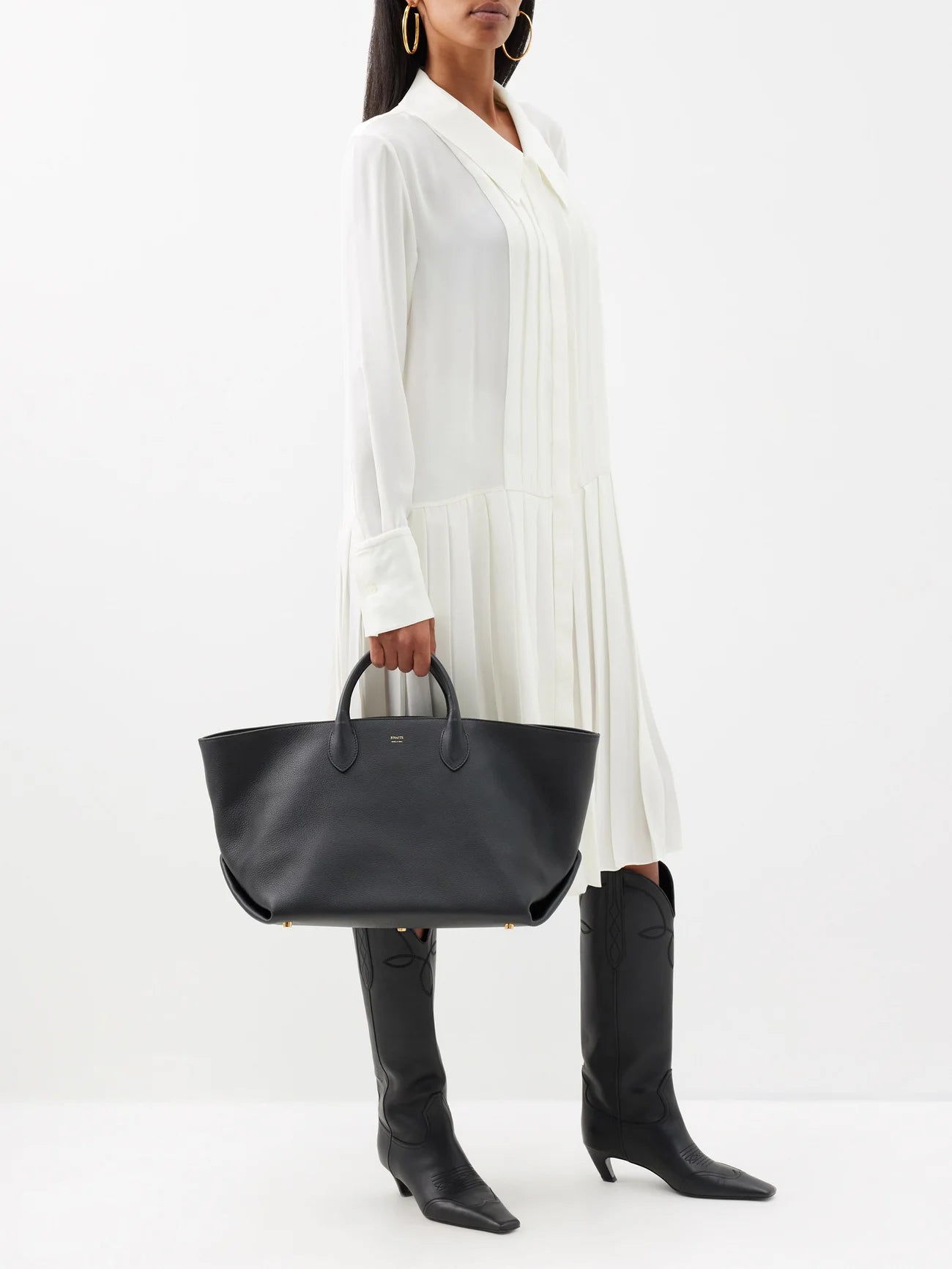 Amelia Medium Leather Tote Bag