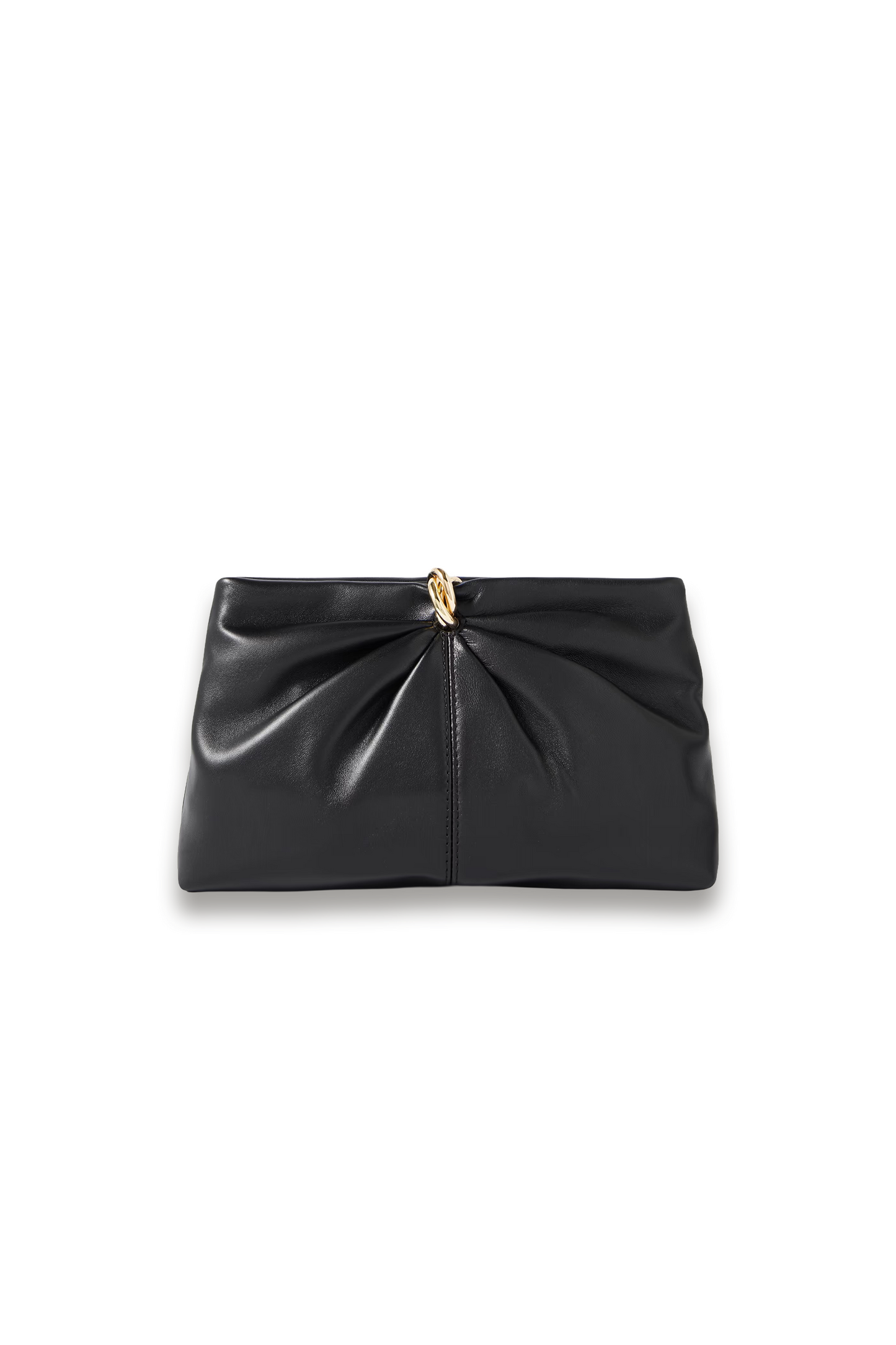 Corrine Gathered Leather Shoulder Bag