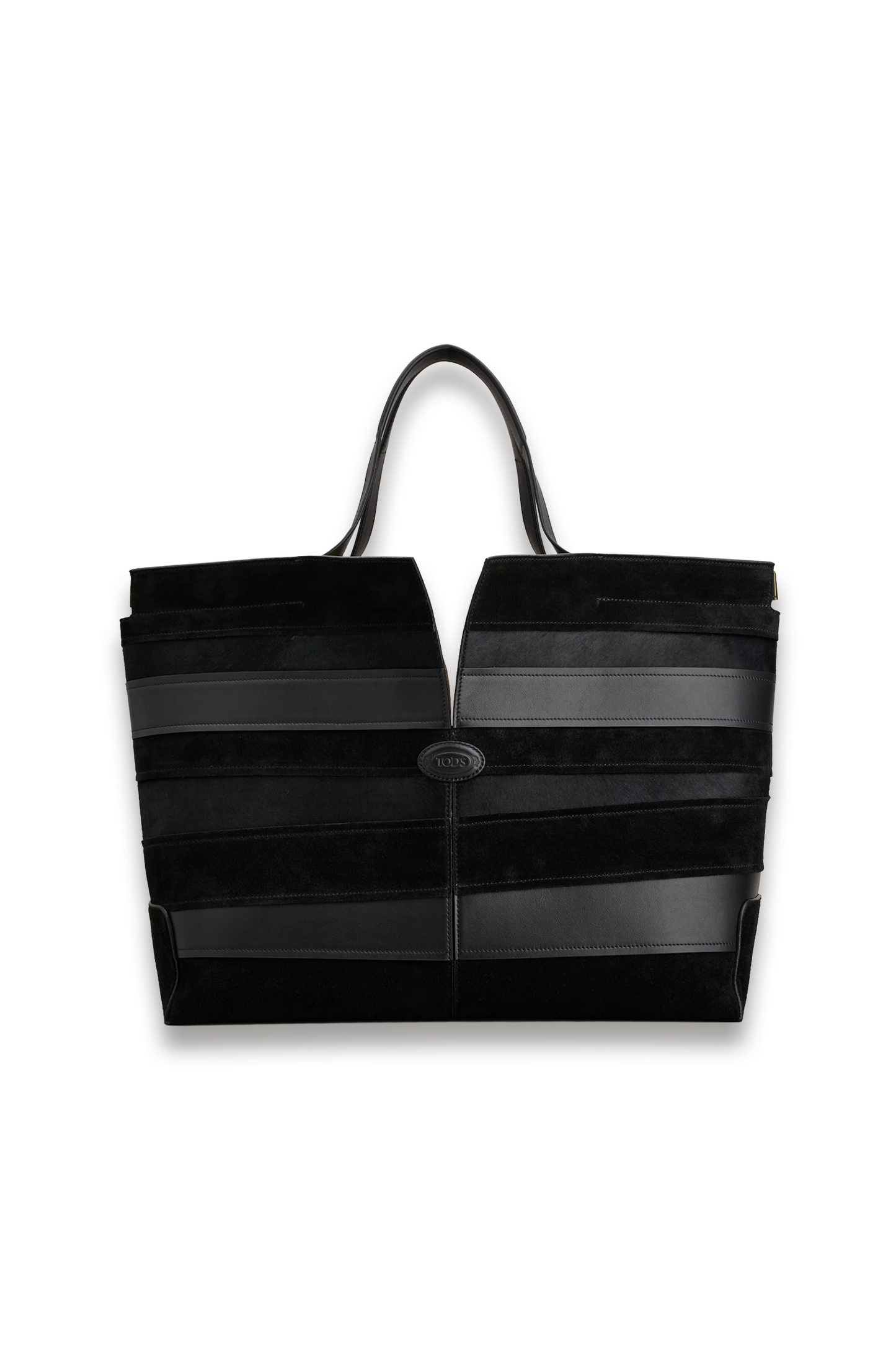 Tod's Di Bag Folio in Smooth Leather and Suede Medium