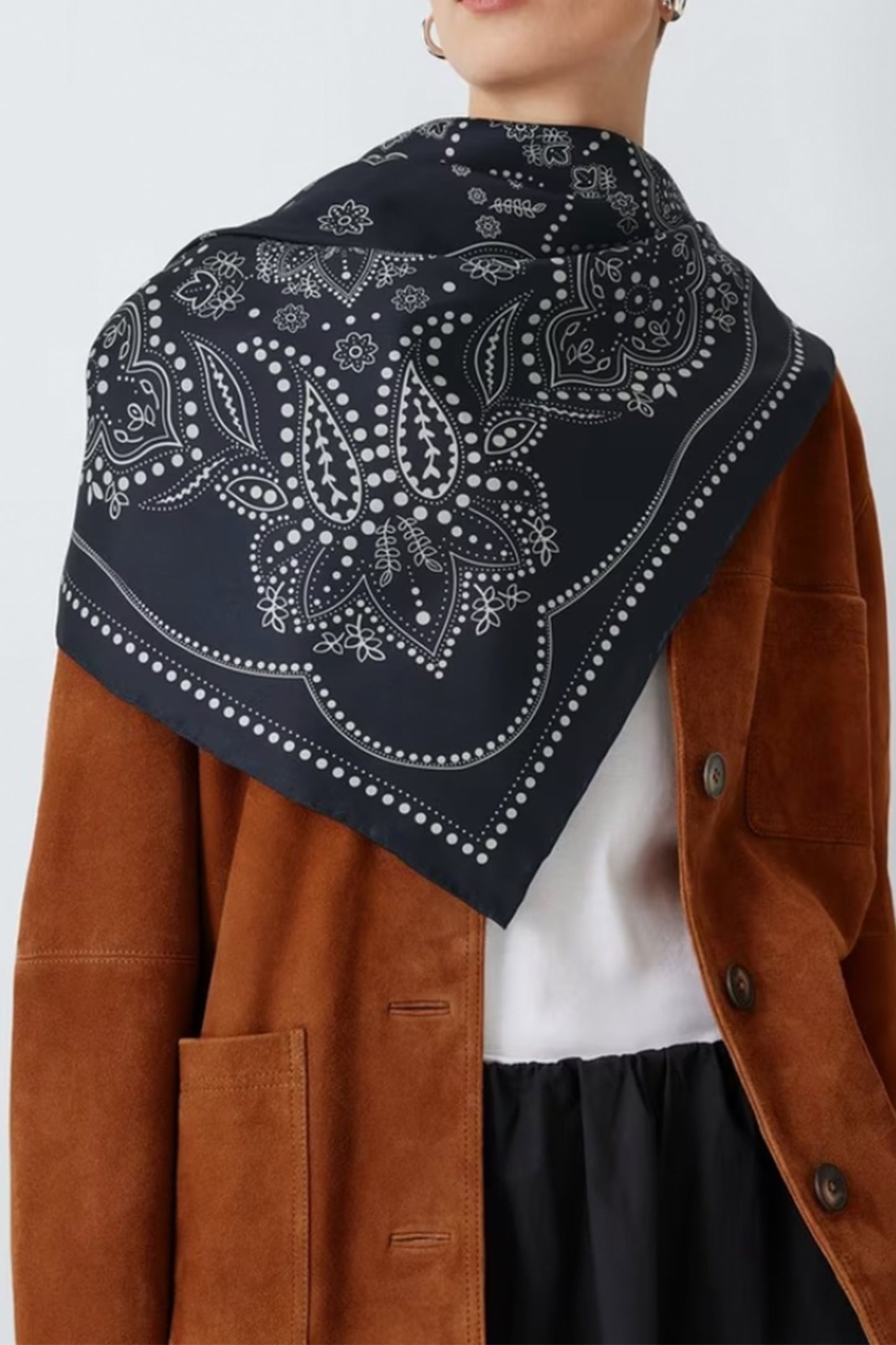 Onesto Paisley Pure Silk Scaf