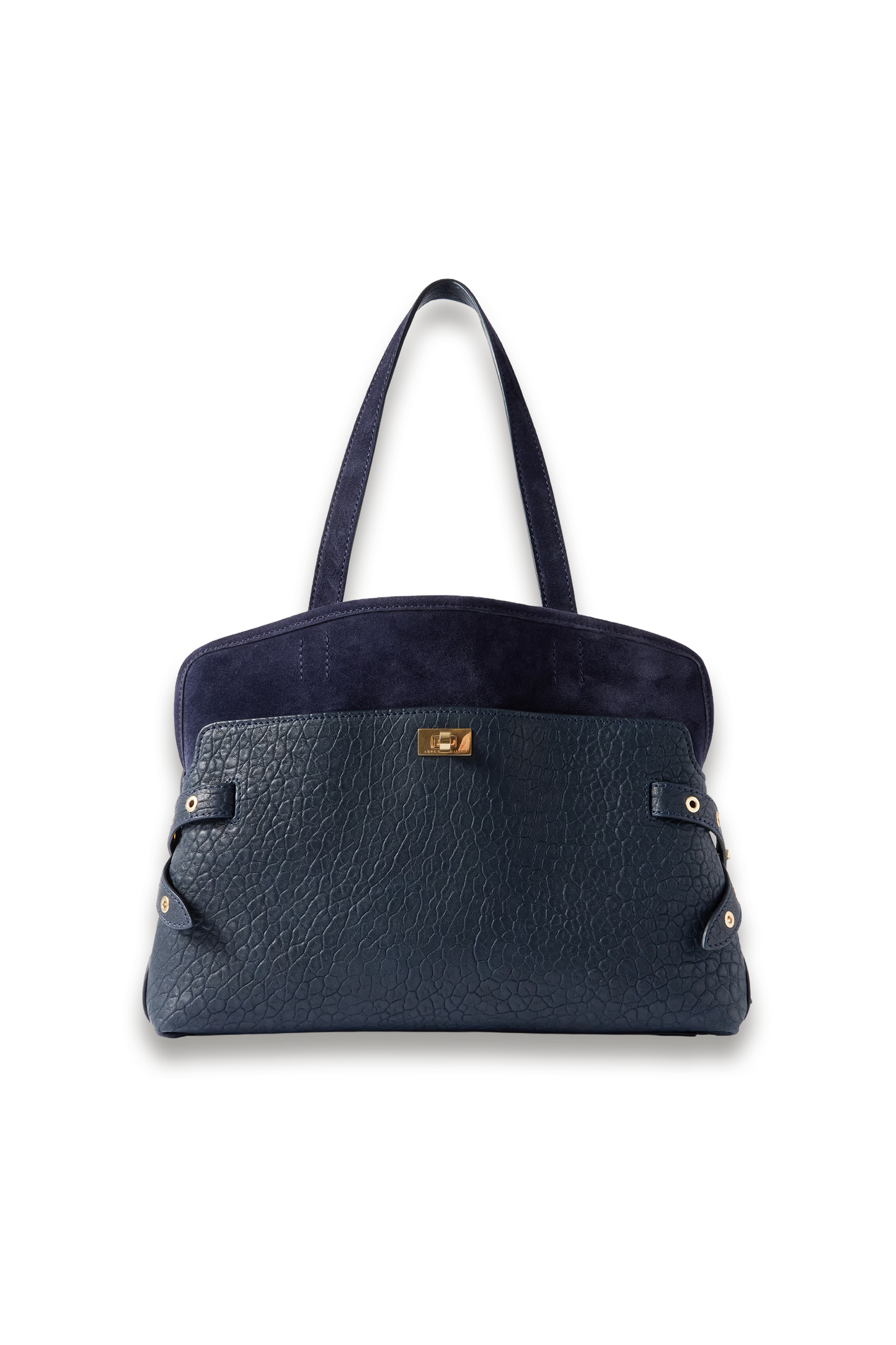 Wilson Textured-leather and Suede Tote