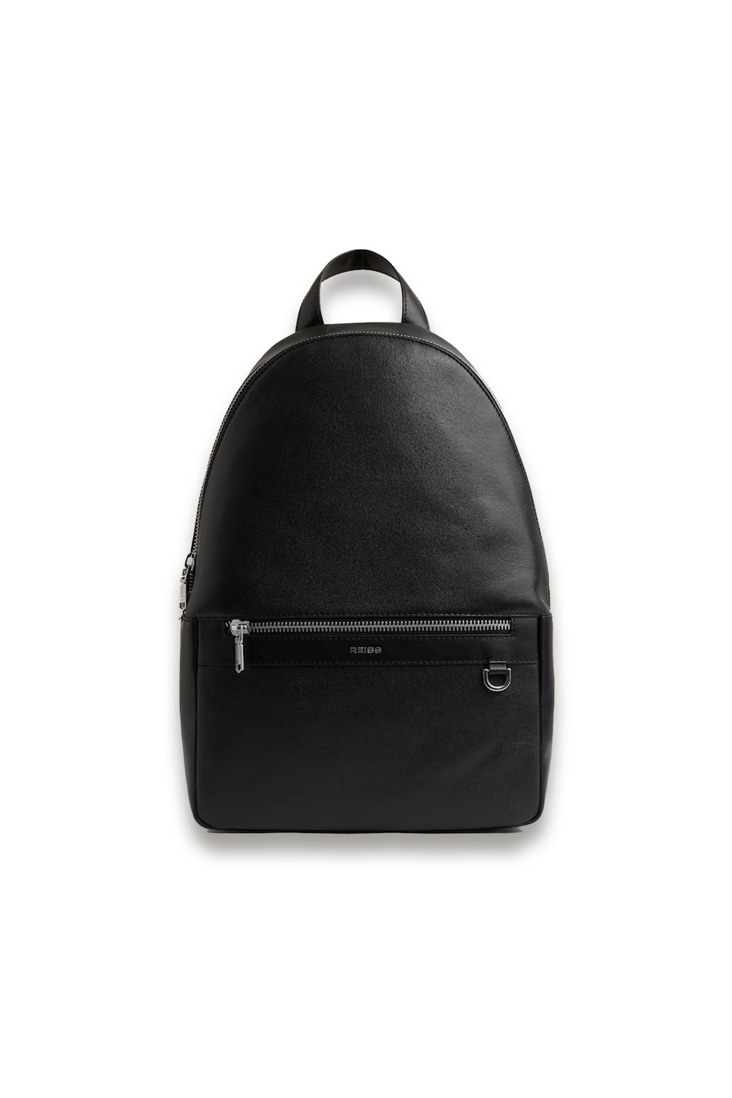 Carson Micro-Grain Leather Backpack in Black
