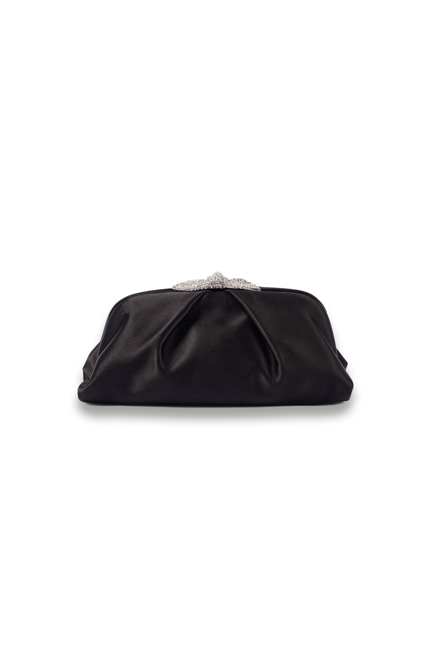 Very Bow Tie embellished satin clutch