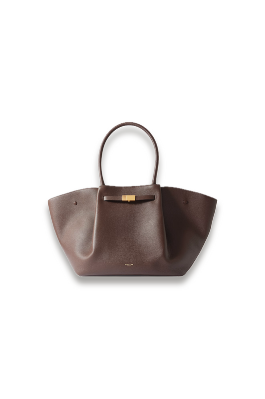 The New York Small Textured-leather Tote