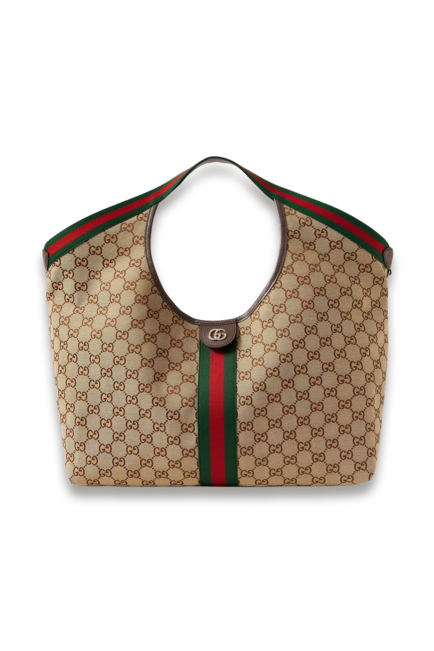 Giglio Large Leather-trimmed Canvas-jacquard Tote