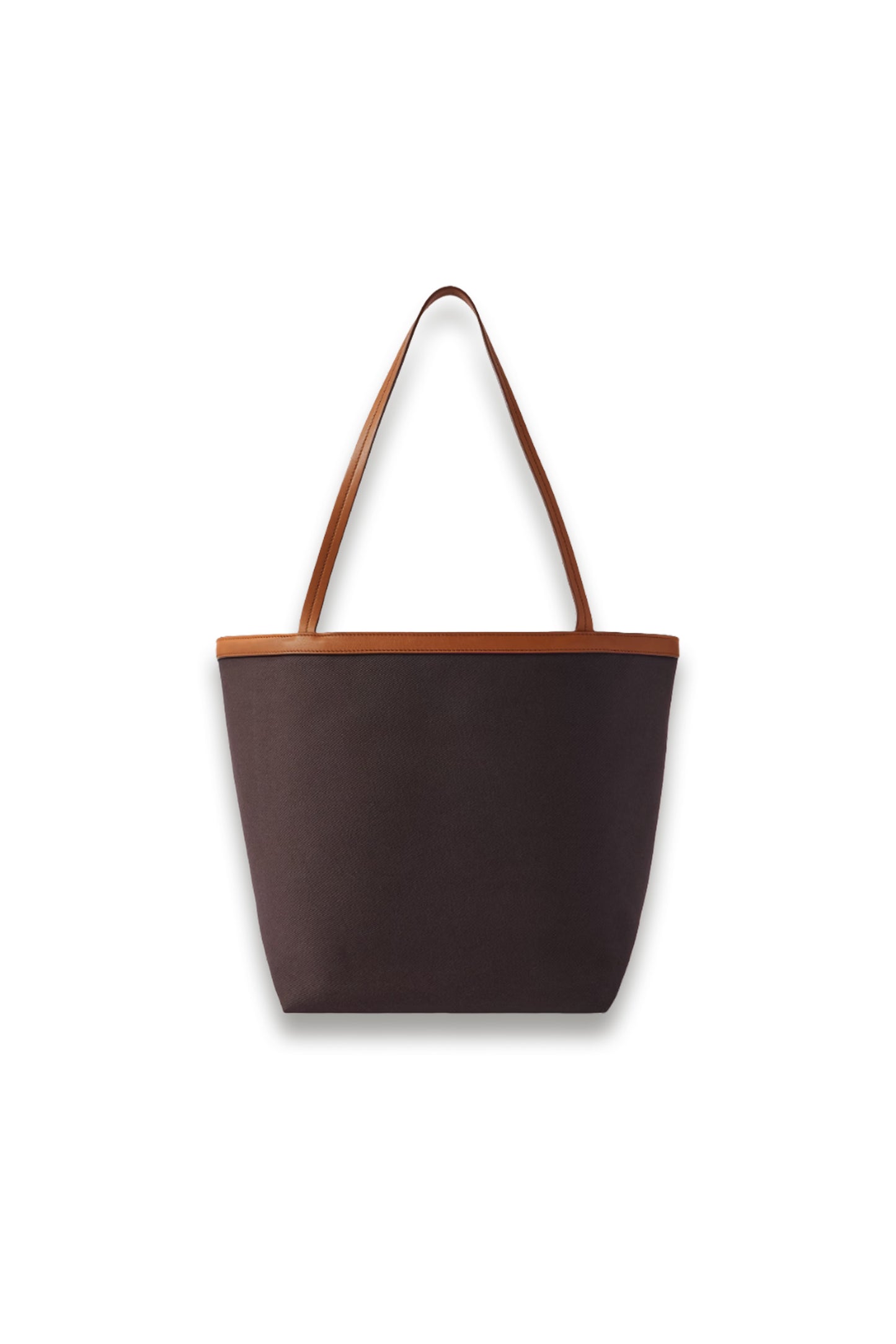 Park Reversible Leather-trimmed Twill Tote
