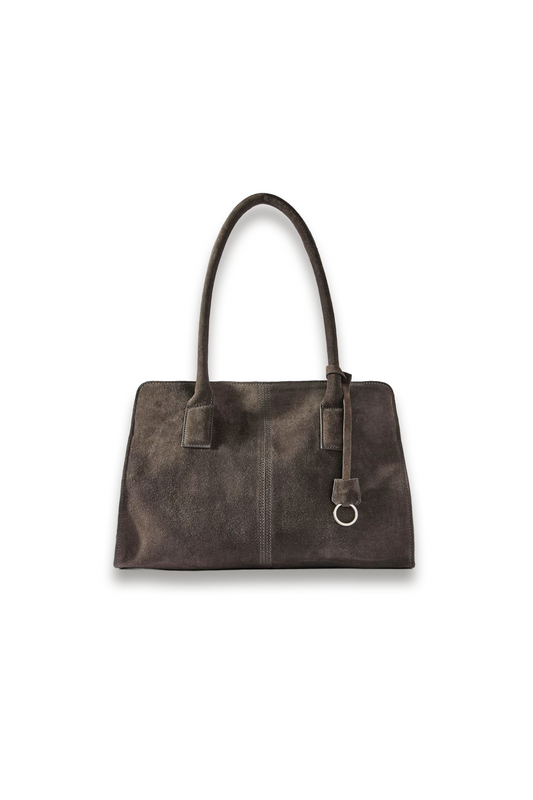 Rue Grey Suede Tote Bag
