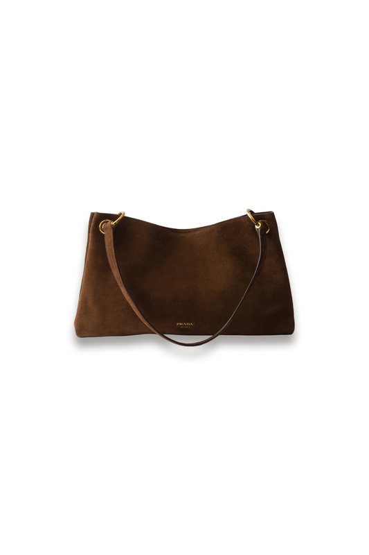 Etude Large Suede Shoulder Bag