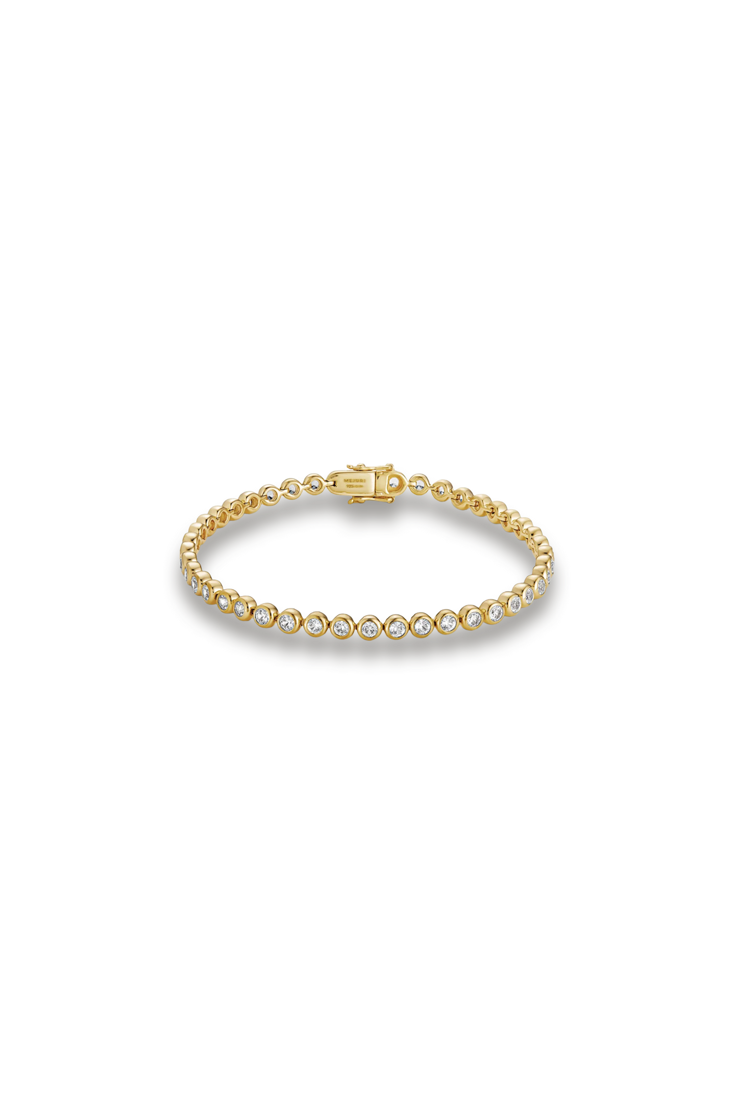 Zadie Bezel Lab Grown Sapphire Tennis Bracelet