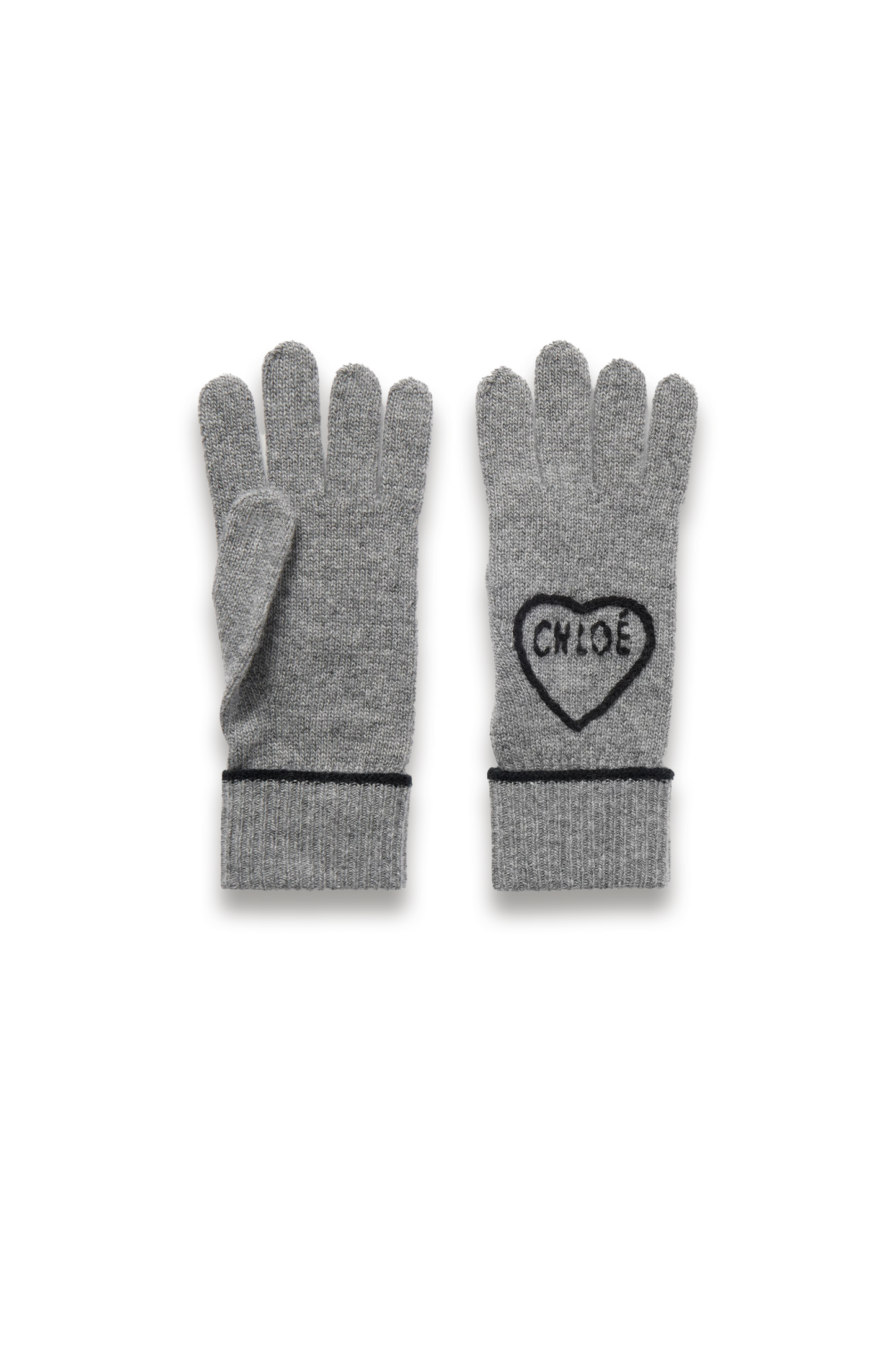Embroidered Wool and Cashmere-blend Gloves