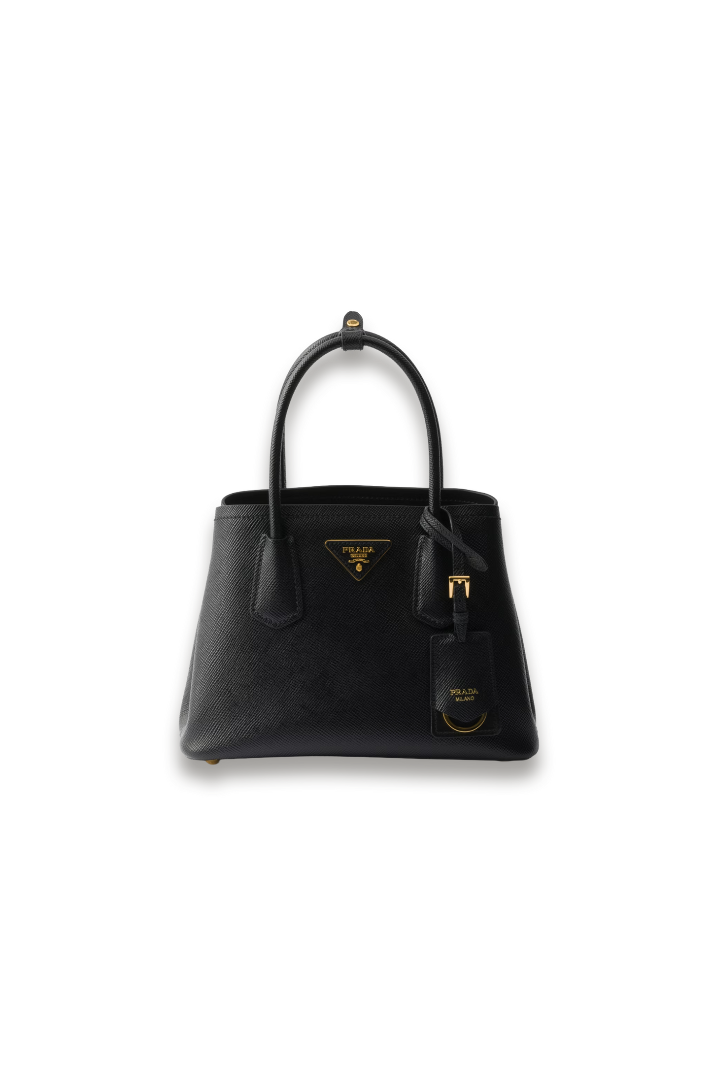 Double Small Saffiano Leather Bag