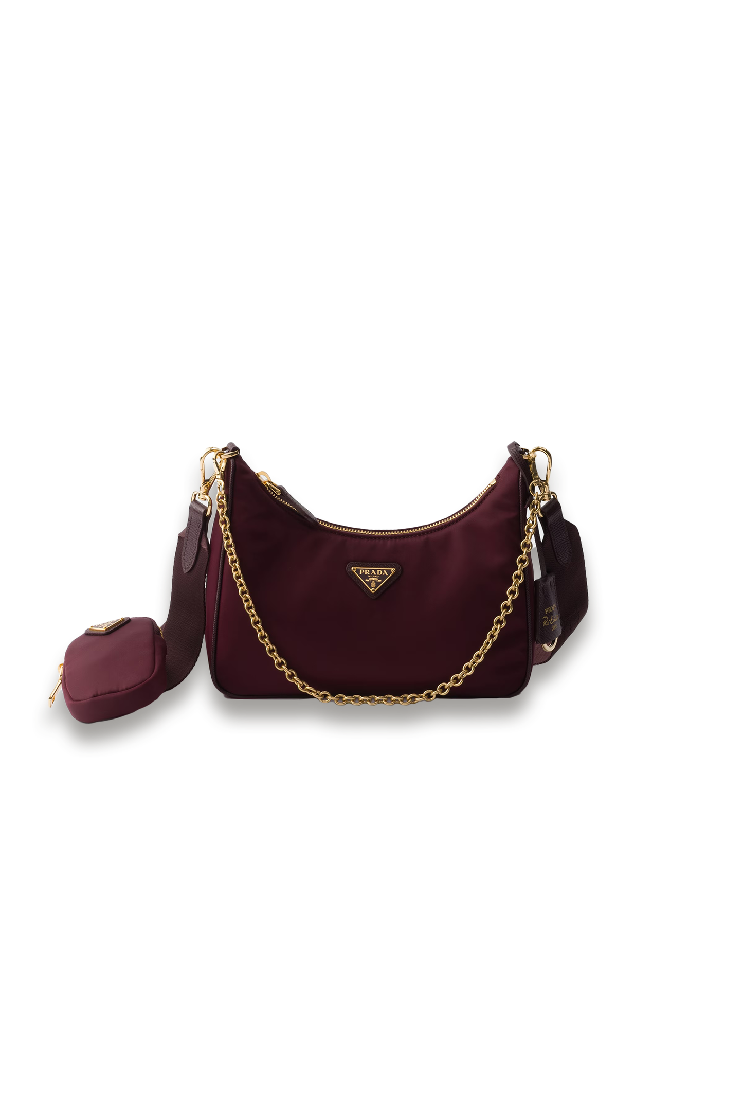 Prada Re-Edition 2005 Re-Nylon bag in Burgundy