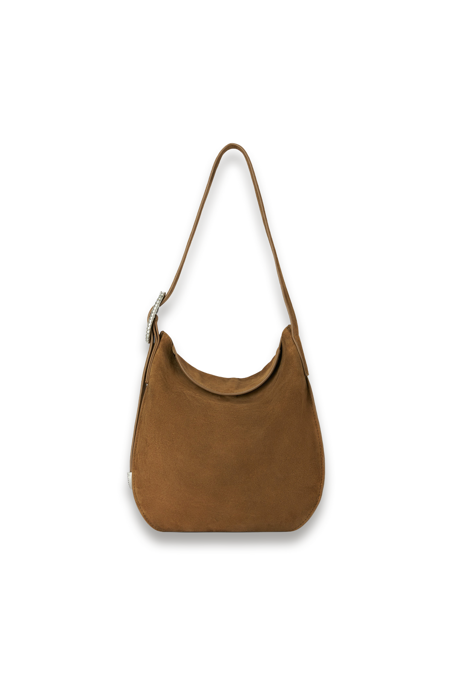 Suede Medium Hobo Belt Strap Shoulder Bag