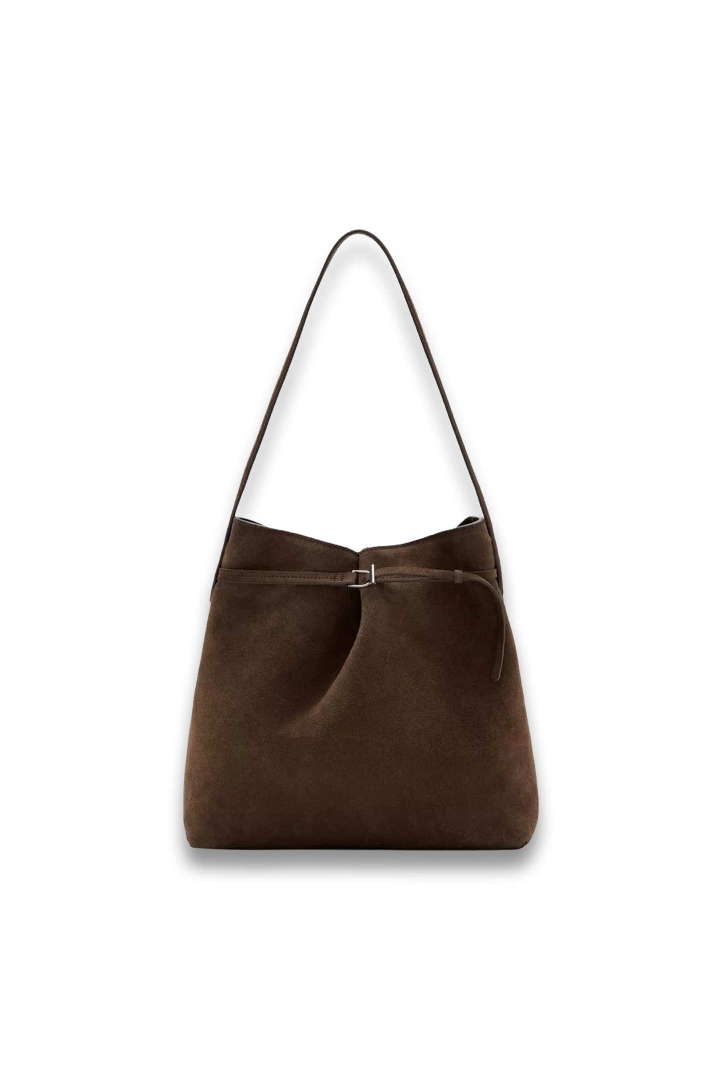 Ruira Suede Bucket Bag in Brown