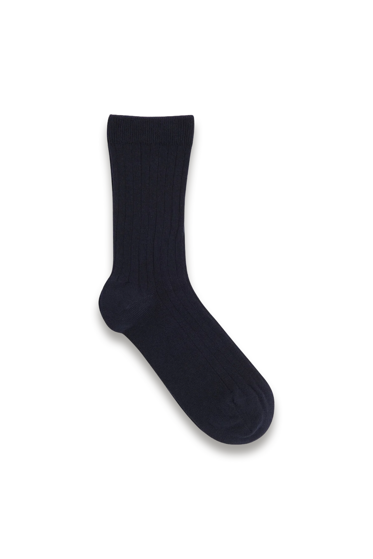 Navy Classic Ribbed Socks