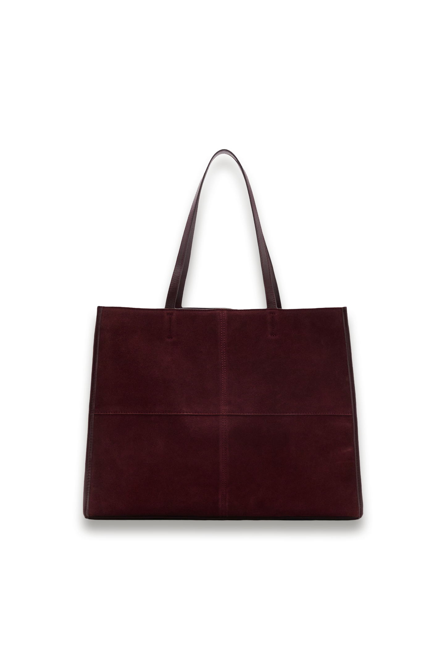 Suede Leather Shopper Bag