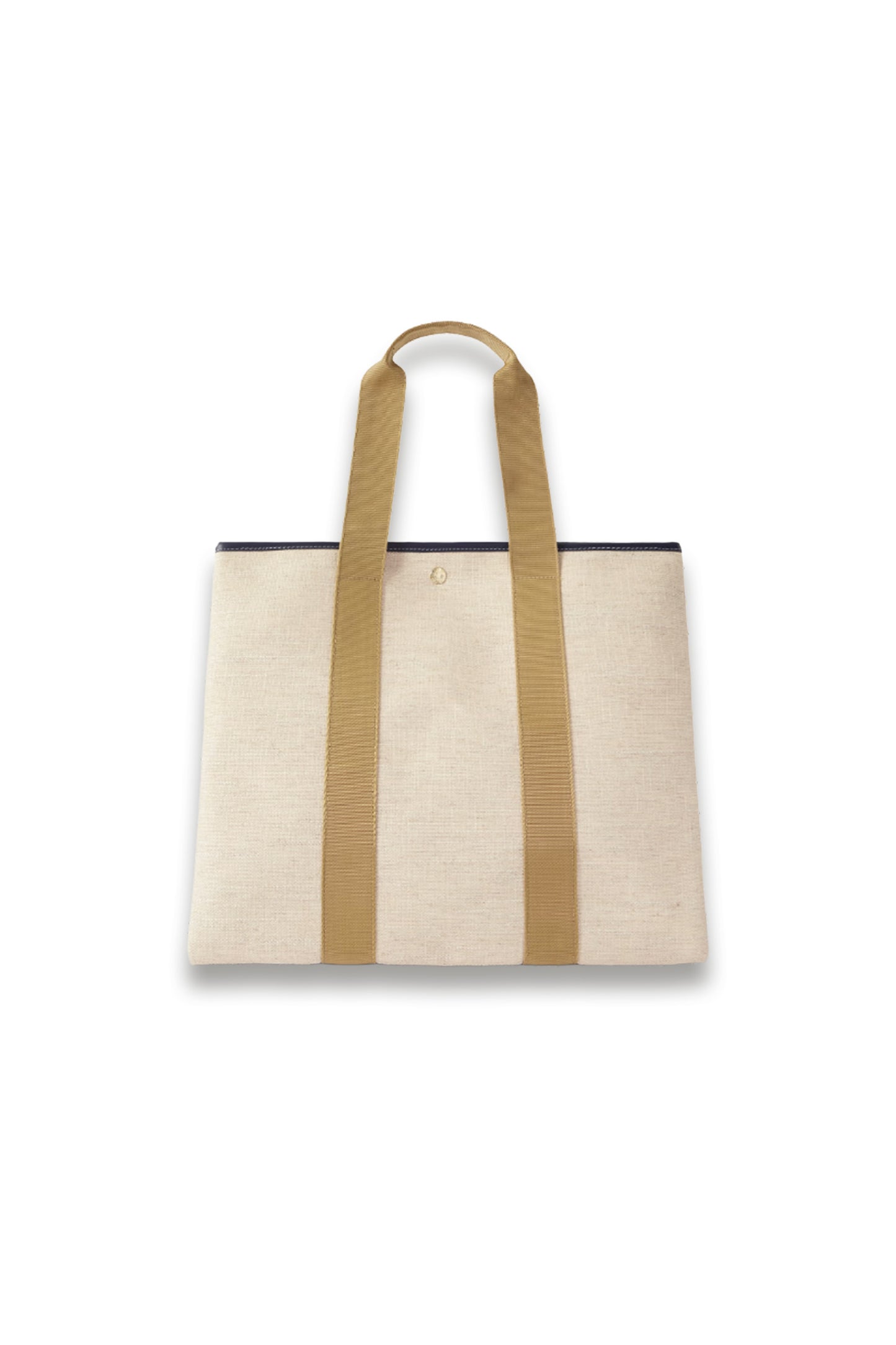 Traversée Shaggy Large Webbing and Leather-trimmed Canvas Tote
