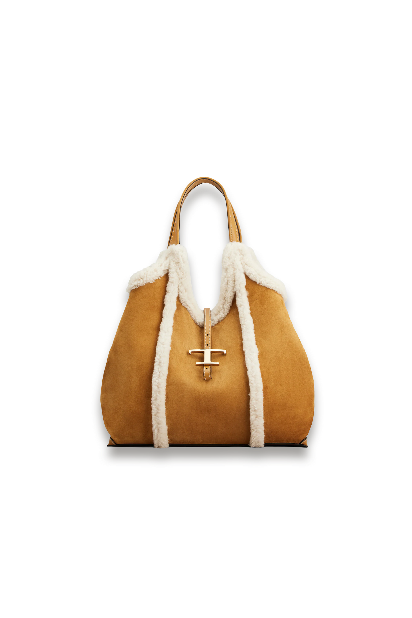 T Timeless Shopping Bag in Suede Medium