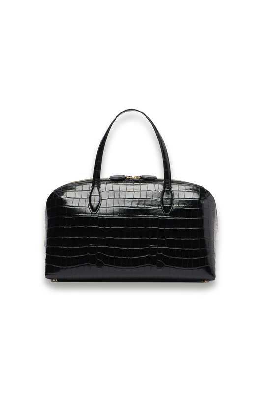 Lounge Medium Croc-effect Leather Tote Bag