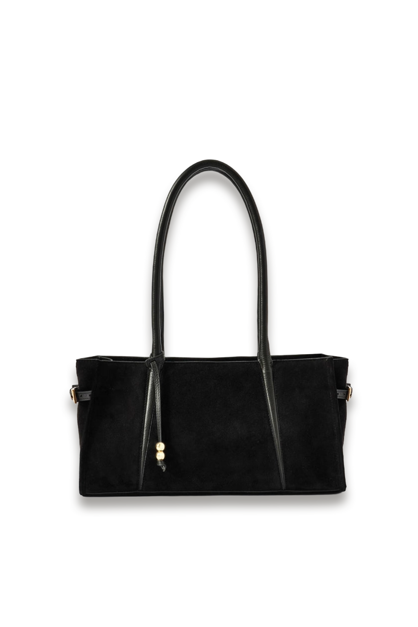 Zita Black Suede Shoulder Bag